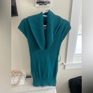 Y2K Guess Teal Cowl Neck Sweater